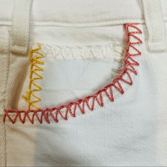 NWT ~ McGuire Valetta Mid-Rise Cropped White Jeans - Picture 5 of 9